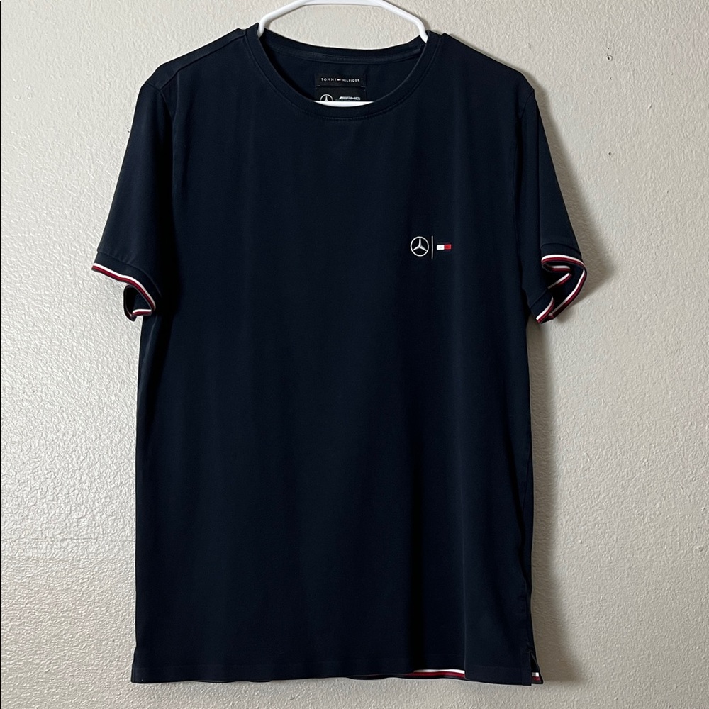 Tommy Hilfiger AMG Petronas Men's Large Dark Blue Tee